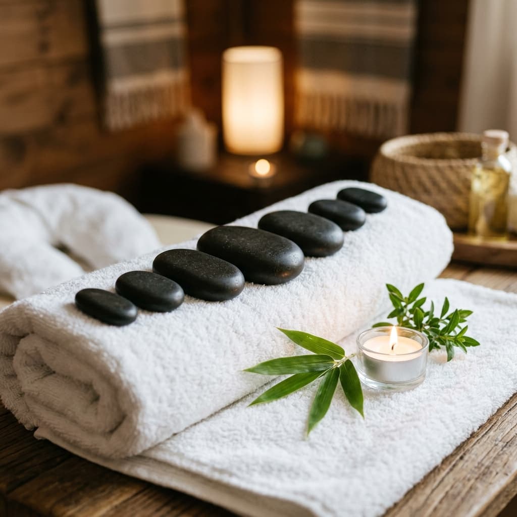 Đá nóng massage tự nhiên