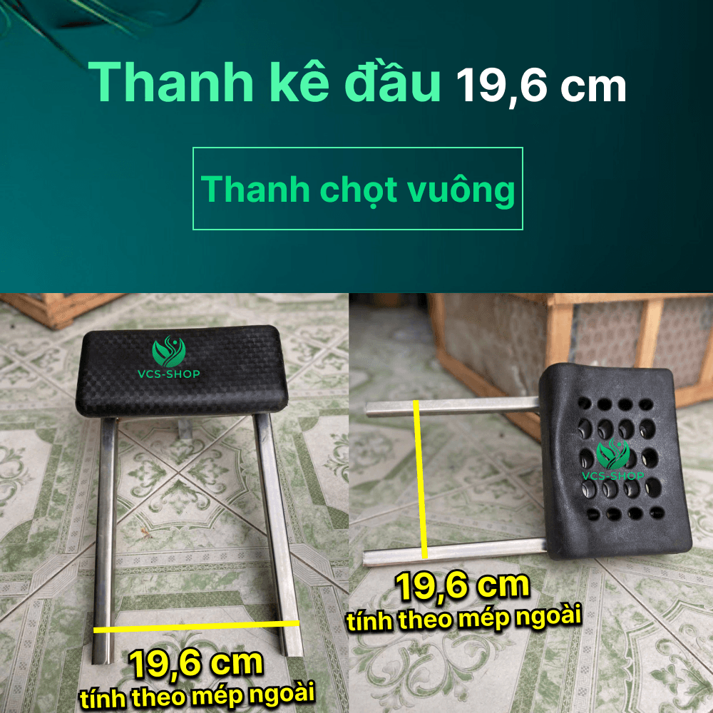Thanh kê cho giường lỗ vuông khoảng cách 2 lỗ 19,6 ~ 20cm, có tăng giảm